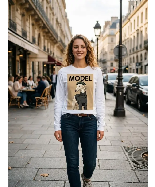 Футболка с длинным рукавом "MODEL"
