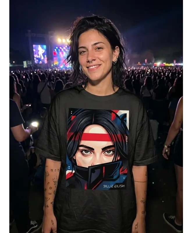 Футболка OVERSIZE "BILLIE EILISH"
