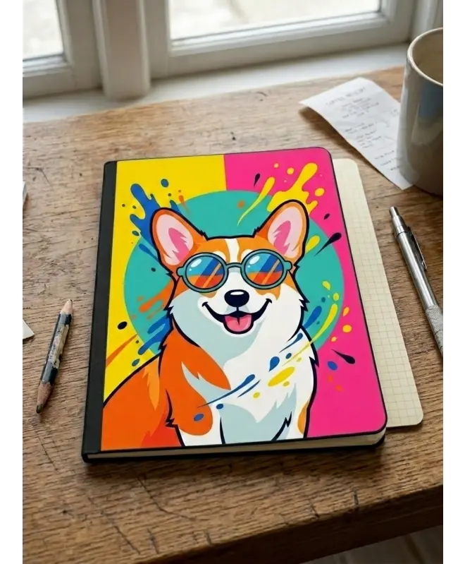 Блокнот в клетку (цветная обложка) 