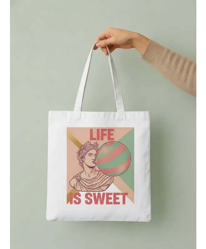 Холщовая сумка (Шоппер) "Life is Sweet"