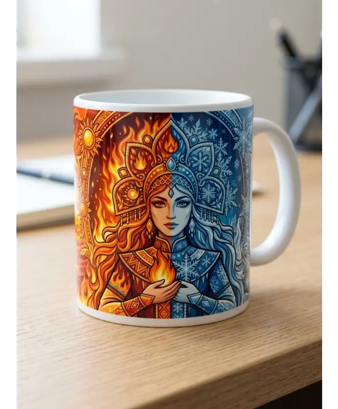 Белая глянцевая кружка 