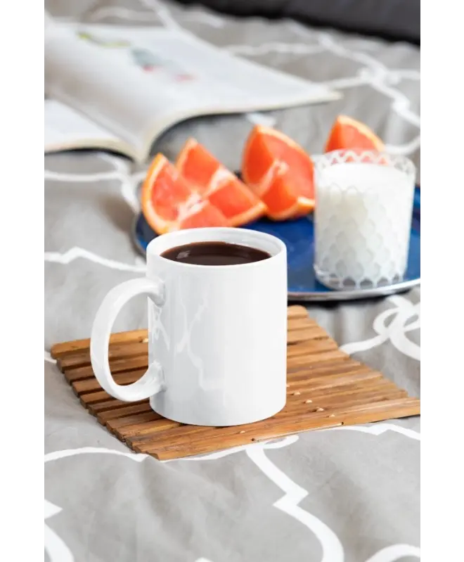 Белая глянцевая кружка