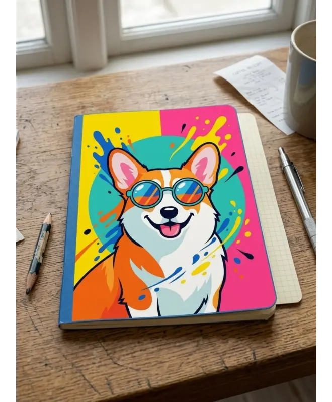 Блокнот в клетку (цветная обложка) 