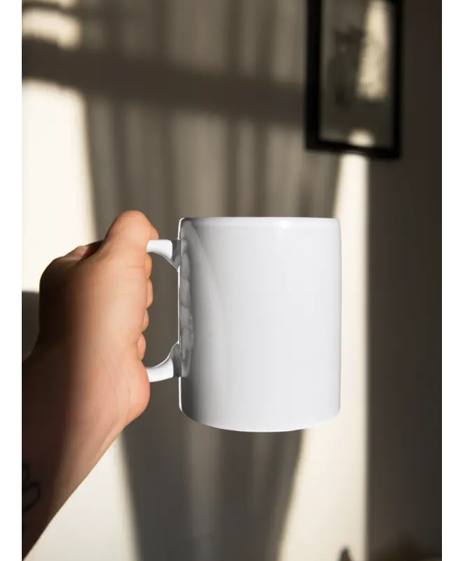 Белая глянцевая кружка